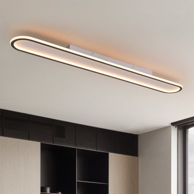 Plafonnier semi-encastré rond à DEL 1 lumière Kesly