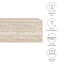 Terra 71" Wall-Mounted TV Stand In Travertine