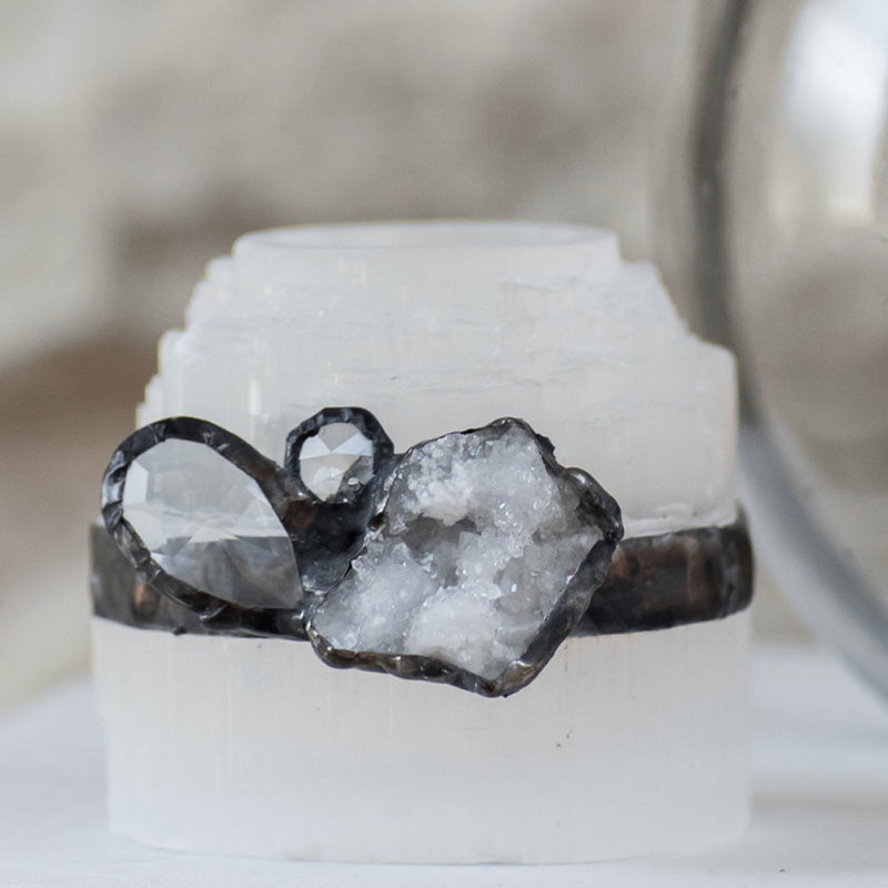 Selenite Tealight Candle Holder