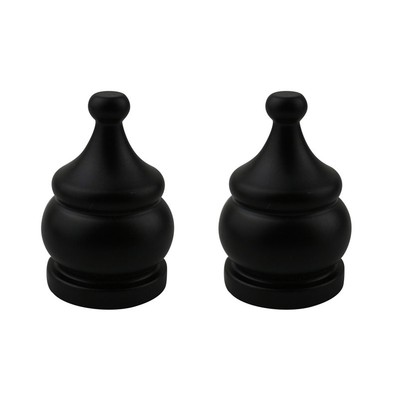 Abdurraheem Lamp Finial, Black