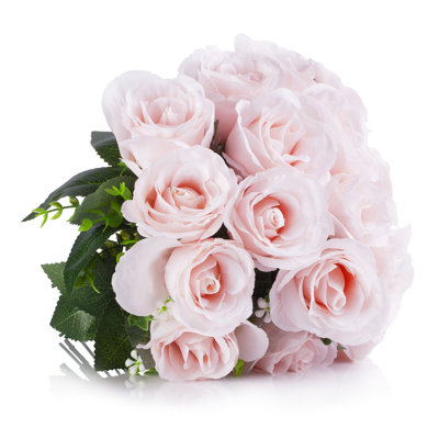 Arrangement floral de roes artificielles