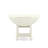 3 Piece Modern Dining Table Set Contains a Round Wooden Table with Dropleaf & Shelves and 2 Dining Room Chairs, Linen White-400272936-386459554
