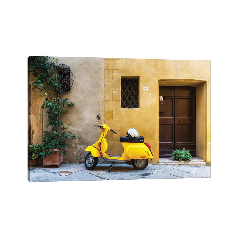 Scooter Vespa by Mikolaj Gospodarek - Wrapped Canvas Print, 30.48 cm H x 45.72 cm W