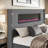 60.4" H Modern King Size Bed with Corduroy Upholstered Headboard & Fireplace,Black-1537769270-1537769268