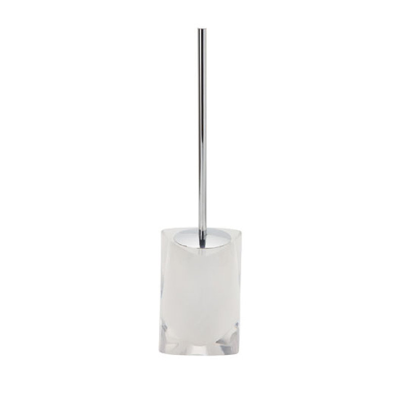 Velia Free Standing Toilet Brush Holder, White