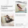 Sit-Up Back Comfort Large Triangular Bolster Headboard Reading Wedge Pillow