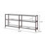 Console 55 po avec 2 tablettes en nickel noir
