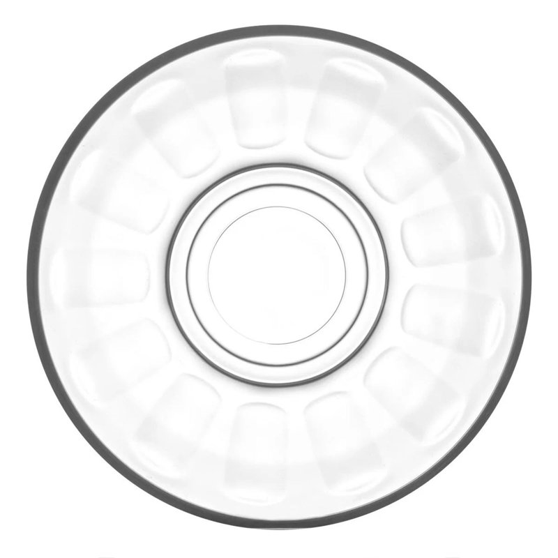 LAV - Klasik Dimpled Glass Tea Cup Saucers - 10cm
