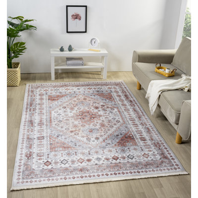 Tapis rectangulaire Daibhidh avec envers antidérapant