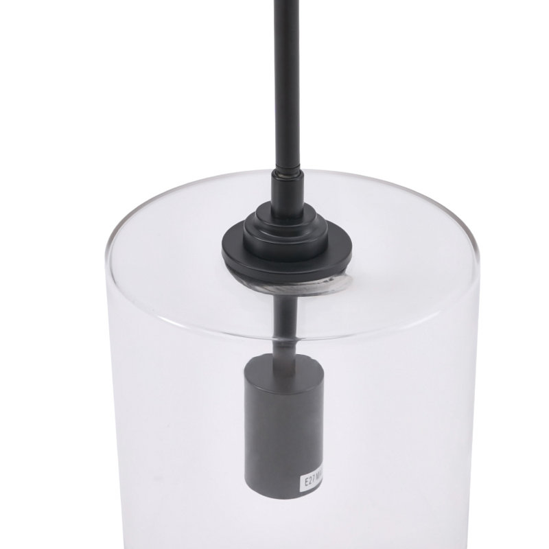 Bozkov 1 - Light Glass Single Pendant, 25.5 cm H x 17.5 cm W x 17.5 cm D 