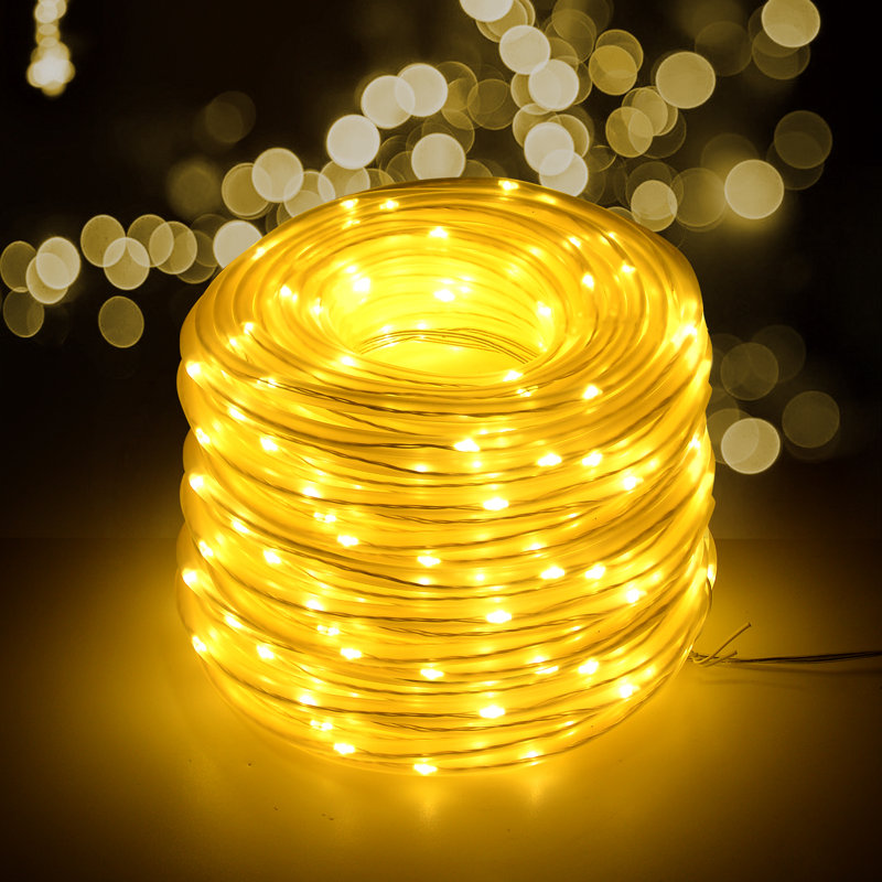 8 lumières de corde, Blanc chaud
