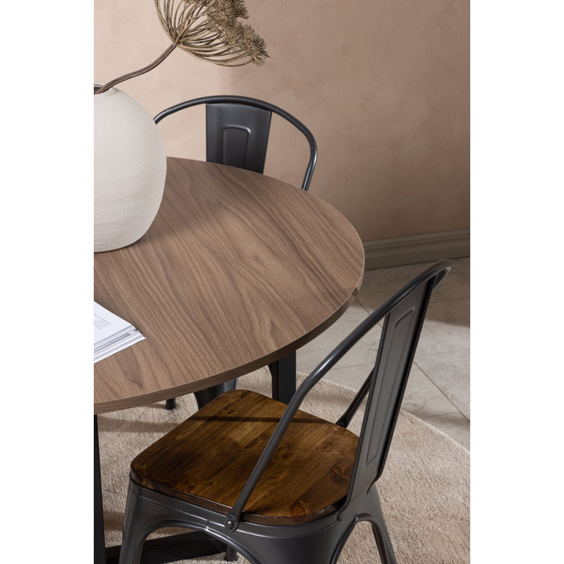 Tabor 4 - Person Dining Set, Walnut, Walnut