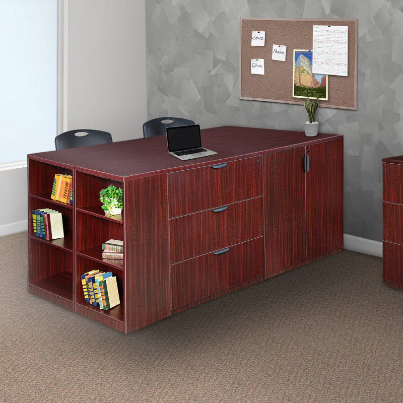Nebih Standing desk, Mahogany