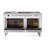 ILVE Nostalgie II Noblesse 60 in Dual Fuel Range 7 Burner, Griddle, Frenchtop-103962536-103962552