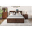Lit plateforme très grand en bois avec tête de lit multi-rangement, USB et tiroirs-1970066494