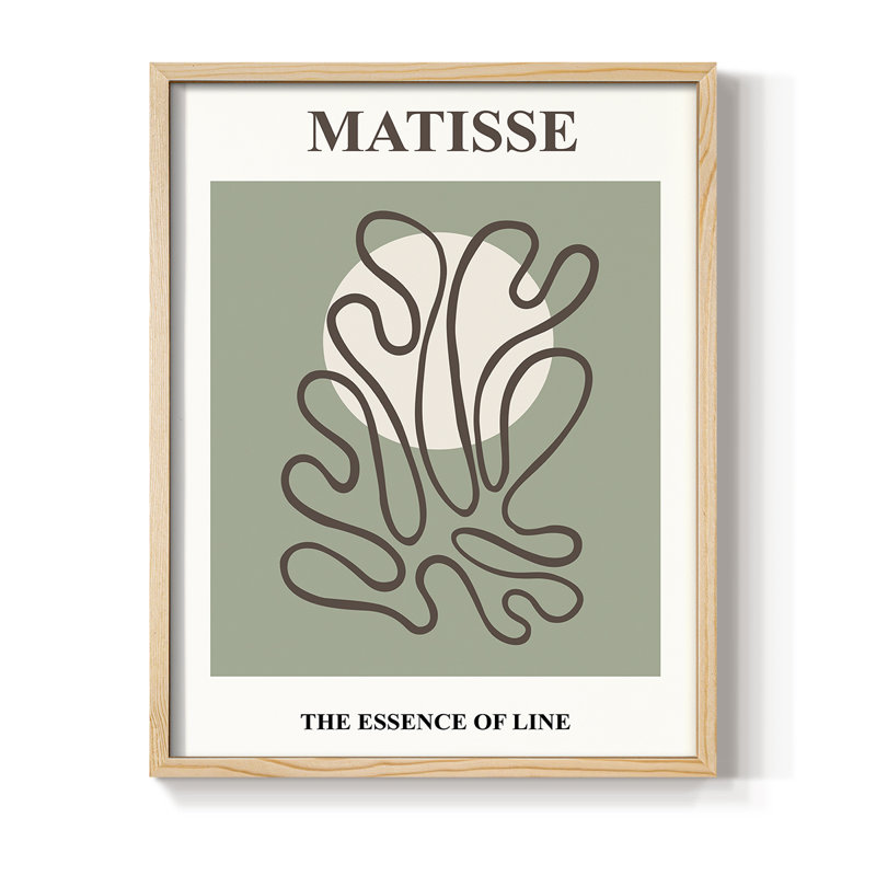 Matisse CX III, reproduction d'art encadrée - bois massif, H 11 po x l 9 po