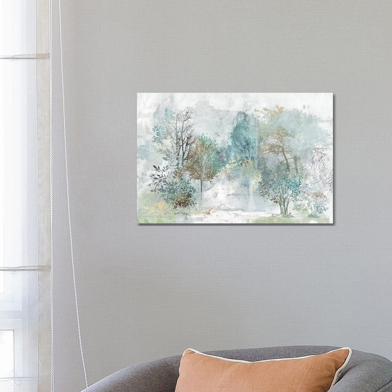 "Mystérieuse forêt" par Allison Pearce, reproduction d’art, Toile tendue, Pas de tapis, H 18 po x l 26 po x P 1,5 po