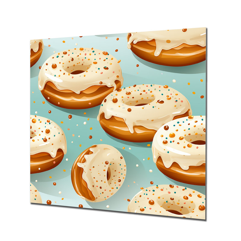 Art mural en métal Donut Kithchen, H 29 po x l 29 po x P 1,5 po