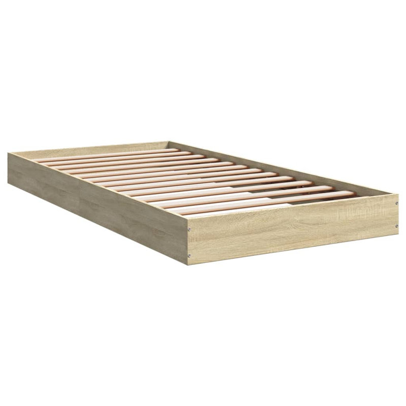 Vidaxl Bed Frame Engineered Wood, Sonoma Oak, 100 x 200cm