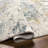 Abstract Machine Woven Polyester Area Rug in Beige/Blue/Orange-1471421585