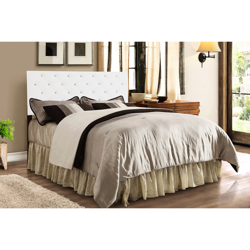 Tête de lit confortable pour chambre blanche - Design élégant. H 53 po x l 78 po Assemblage requis. Décoration décontractée. Rempli de mousse, recouvert de polyuréthane 41 à 53 po de hauteur. Extérieur