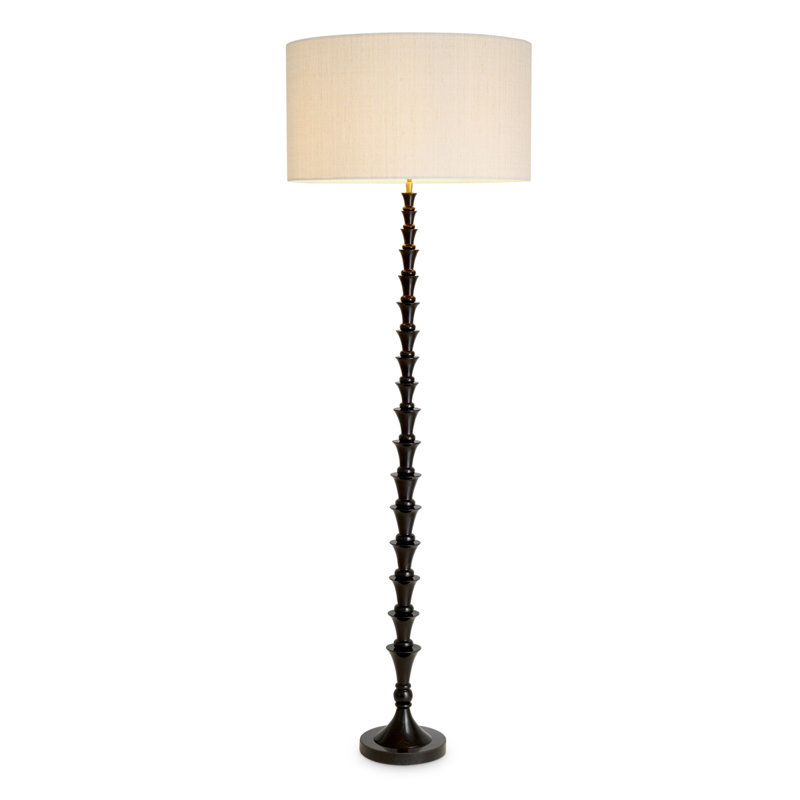 Floor Lamp, Black, White