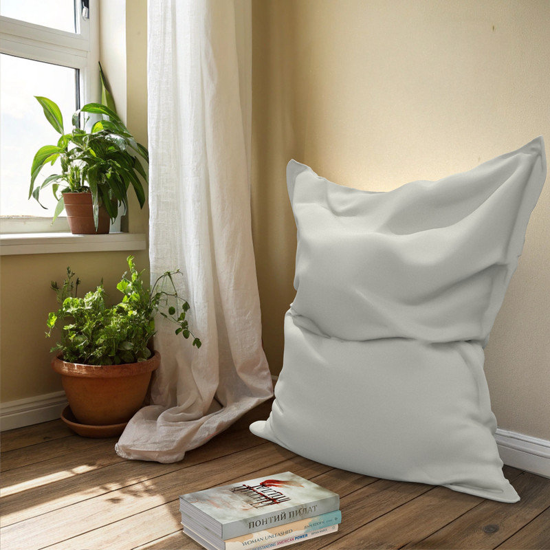 Sunbrella Bean Bag Bed Lounger Cover (Bag Only),  Canvas Natural Sunbrella, 30.5cm H x 149.9cm W x 200.7cm D