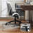 28"W Wide Office Chair with 7.2" Thick Seat, Flip-Up Arms, Adjustable Height & Tilt-1293125591