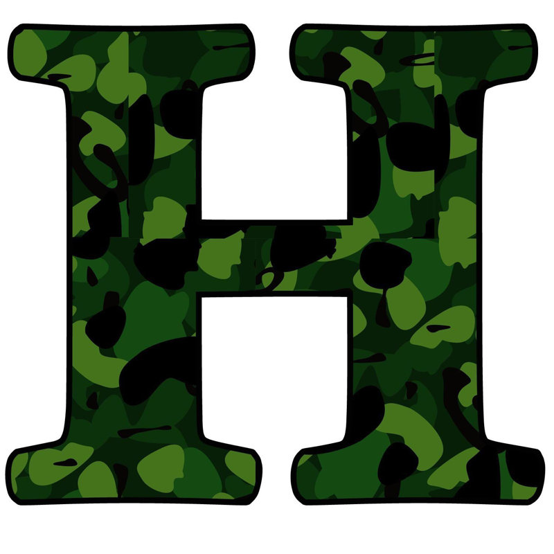 Décalcomanie murale camoflauge militaire, H