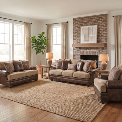 73" Recessed Arm Loveseat with Reversible Cushions