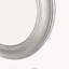 Miroir mural vintage rétro, cadre en fer argenté brossé, miroir mural décoratif rétro pour entrée, salon, chambre à coucher