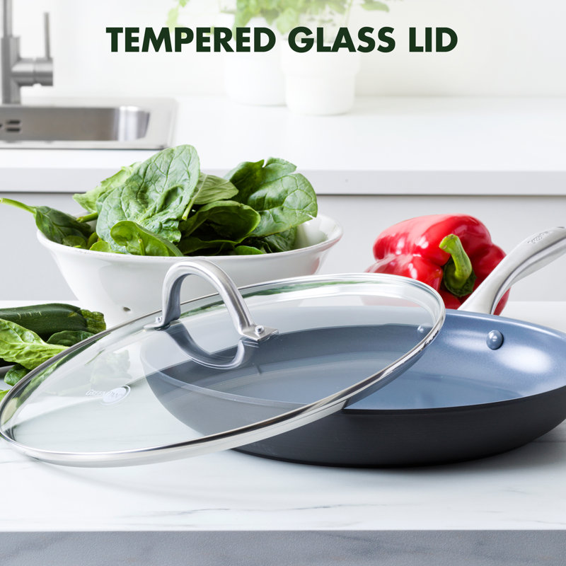 GreenPan Lima Healthy Ceramic Nonstick Fry Pan with Lid