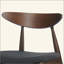 Ensemble de table de salle à manger 5 pièces, 1 table et 4 chaises, structure en bois d'hévéa, dossier ergonomique, chaises rembourrées