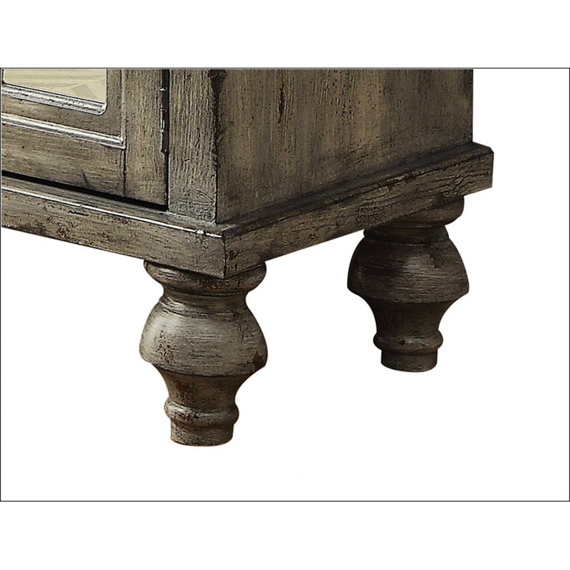 Charming Console Table With Open Compartment And Ornamental Design For Stylish Spaces