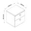 Globo 45cm W Particle Board / Chipboard Bedside Table