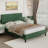 Bed Frame with Headboard, Upholstered Platform Bed with Button Tufted Desigh-93033505-93033532