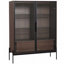 51.2'' Tall Lighted Display Cabinet with Tempered Glass Door-1263534229