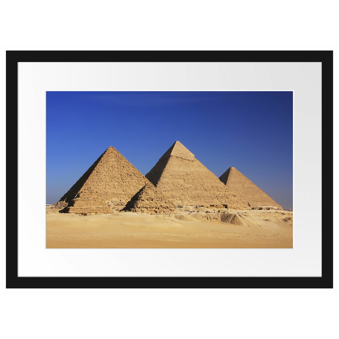 Pyramiden von Gizeh Gerahmte Wand Fotodruck Poster