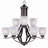 Hayden 9 - Light Shaded Tiered Chandelier-21908163