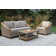 Carlton 78'' High-Density Polyethylene (HDPE) Wicker Outdoor Patio Sofa with Sunbrella® Cushions