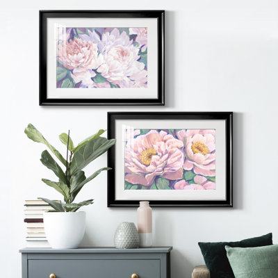 " Peonies In Bloom I " 2 - Pieces