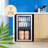hOmeLabs Beverage Refrigerator and Cooler - Glass Door Mini Fridge with 120 Slim Cans Capacity