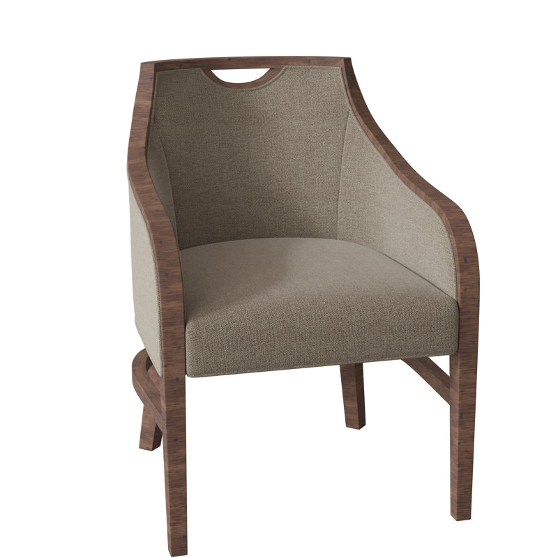Fauteuil l 24 po Anthony, Tabac, 3152 Lin Polyester