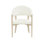 Velora 24" Wide Tailored Upholstered White-Oak Frame Arm Chair