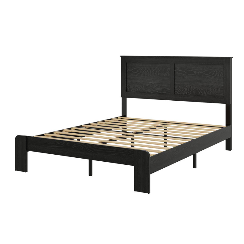 Cadre de lit, Grand lit, Noir antique