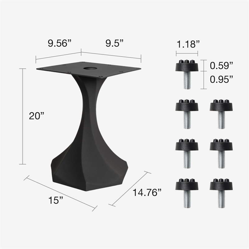 Lithe Metal End Table Base