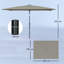 295cm Tilt Market Parasol-806173875