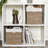 Wicker Storage Baskets with Liners, Sea Grass Handwoven Cube Baskets for Organizing-544968249