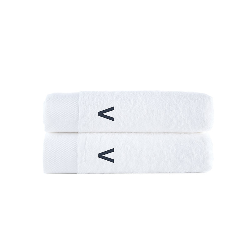 Merikas 2 pcs Bath Sheets, Bath Sheets - 2 Pack, White, V