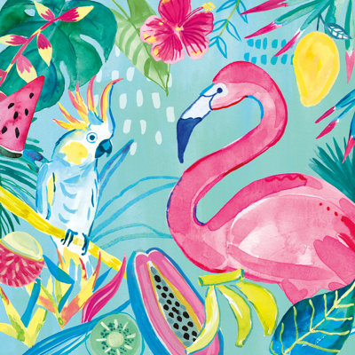 Flamants roses fruités III